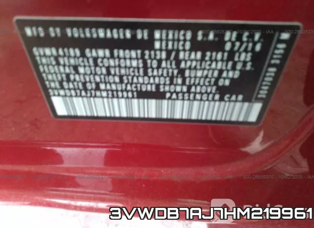 3VWDB7AJ7HM219961 фото 10