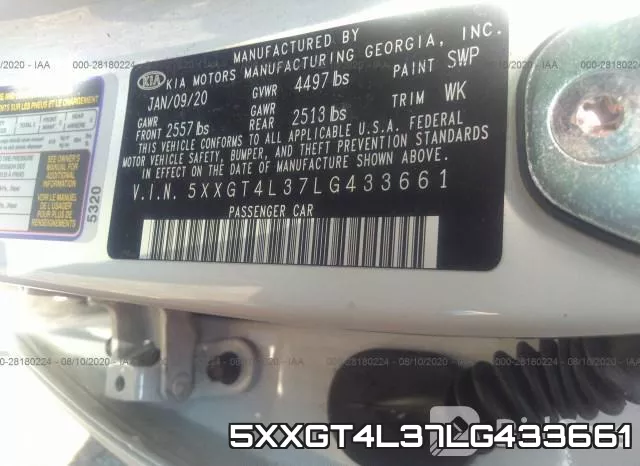 5XXGT4L37LG433661 фото 10