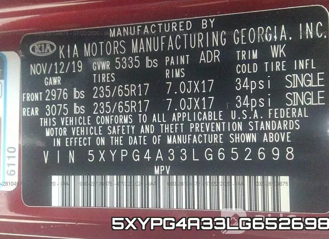 5XYPG4A33LG652698 фото 10