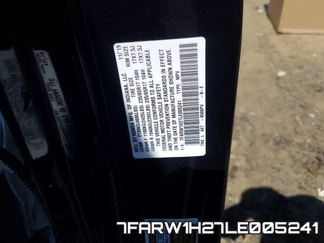 7FARW1H27LE005241 фото 2