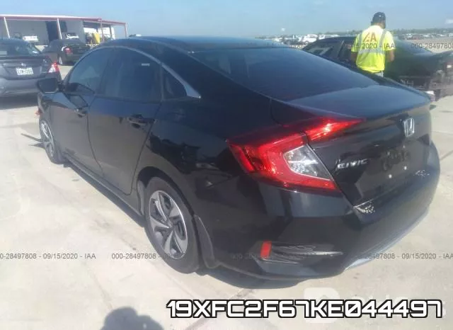 19XFC2F67KE044497 фото 4