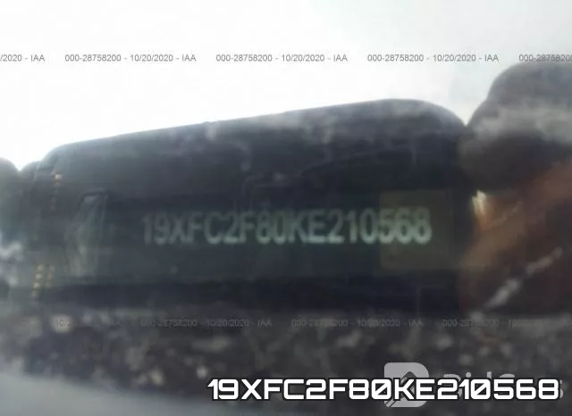 19XFC2F80KE210568 фото 9