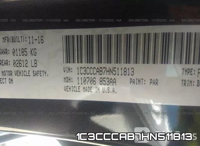 1C3CCCAB7HN511813 фото 10