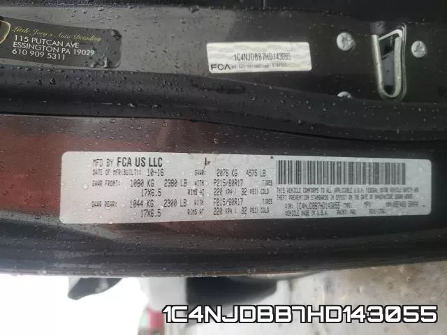 1C4NJDBB7HD143055 фото 2