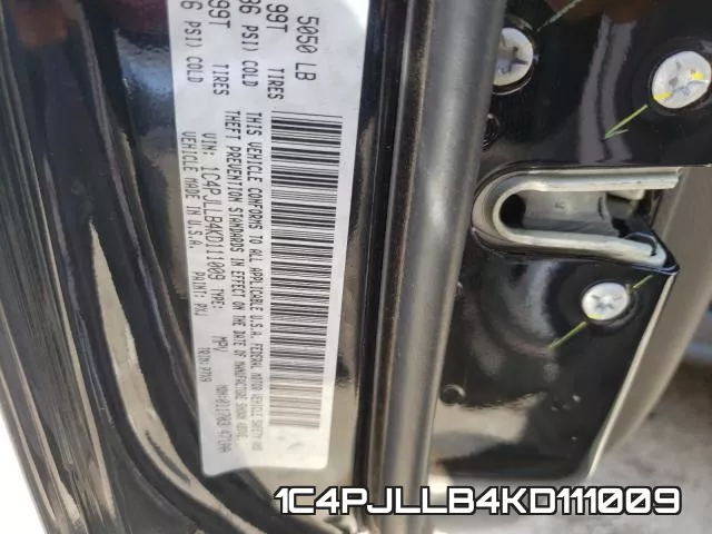 1C4PJLLB4KD111009 фото 2