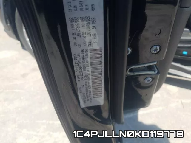 1C4PJLLN0KD119778 фото 2