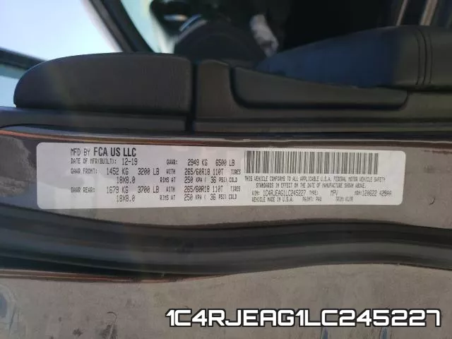 1C4RJEAG1LC245227 фото 2