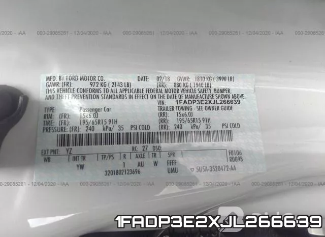 1FADP3E2XJL266639 фото 10