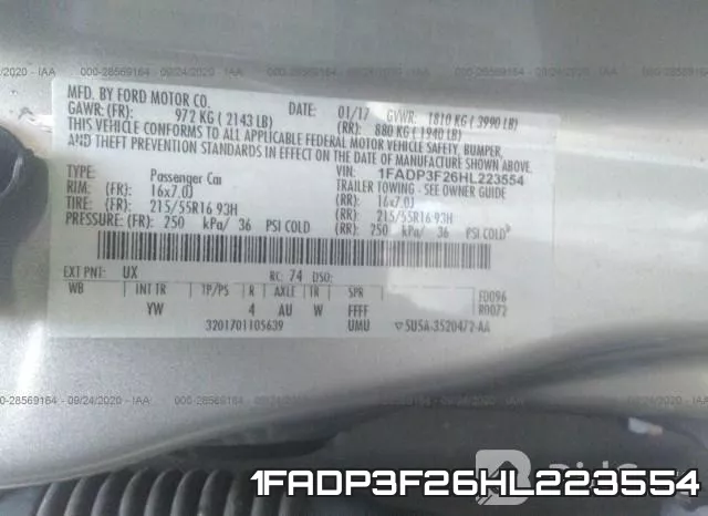 1FADP3F26HL223554 фото 10