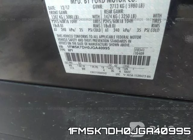 1FM5K7DH0JGA40995 фото 7