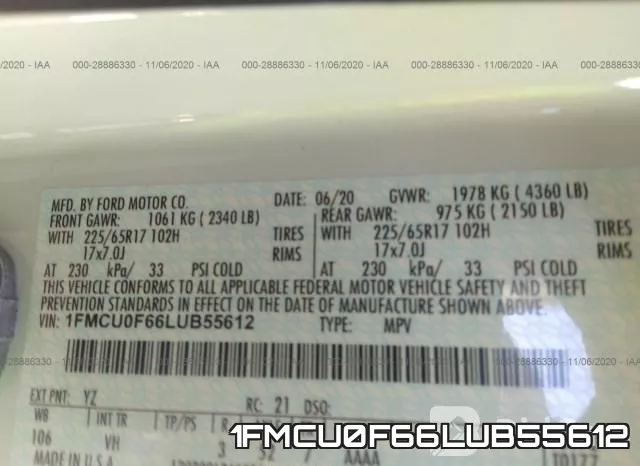 1FMCU0F66LUB55612 фото 10