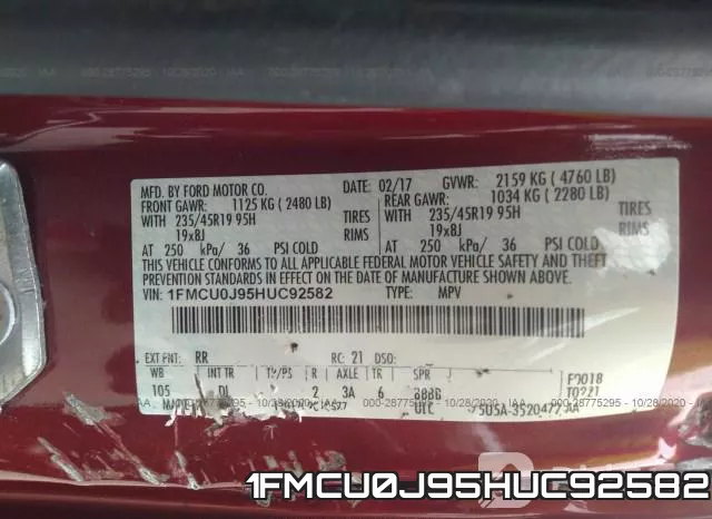 1FMCU0J95HUC92582 фото 10