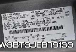 1FT8W3BT3JEB79133 фото 2