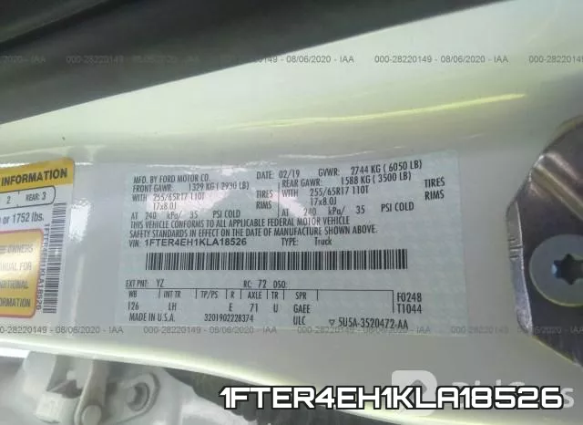 1FTER4EH1KLA18526 фото 9