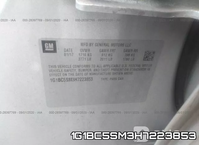 1G1BC5SM3H7223853 фото 10