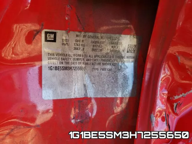 1G1BE5SM3H7255650 фото 2