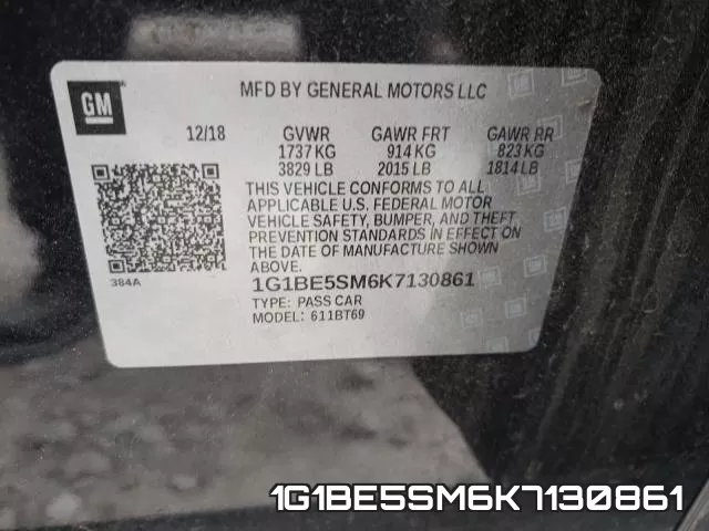 1G1BE5SM6K7130861 фото 2
