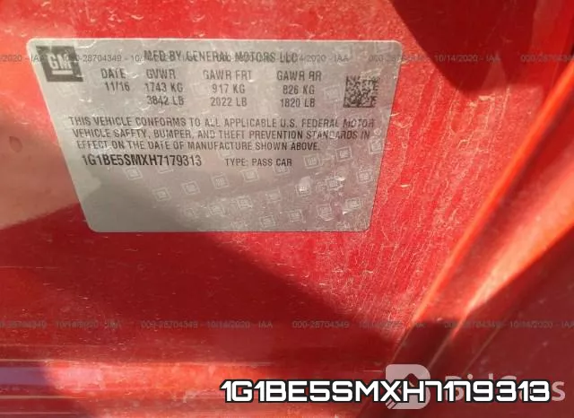 1G1BE5SMXH7179313 фото 10