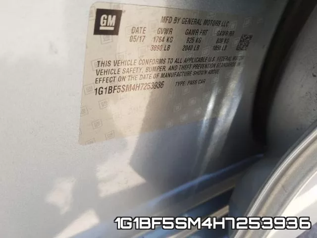 1G1BF5SM4H7253936 фото 2