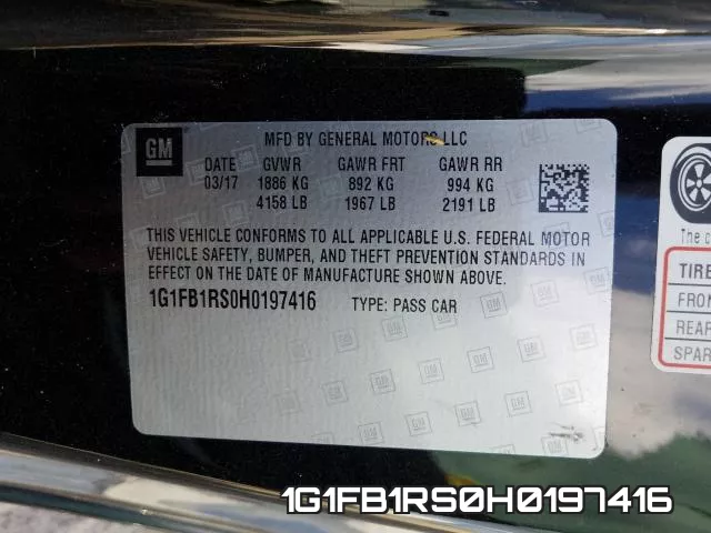 1G1FB1RS0H0197416 фото 2