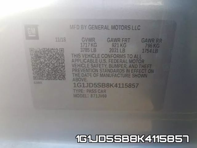 1G1JD5SB8K4115857 фото 2