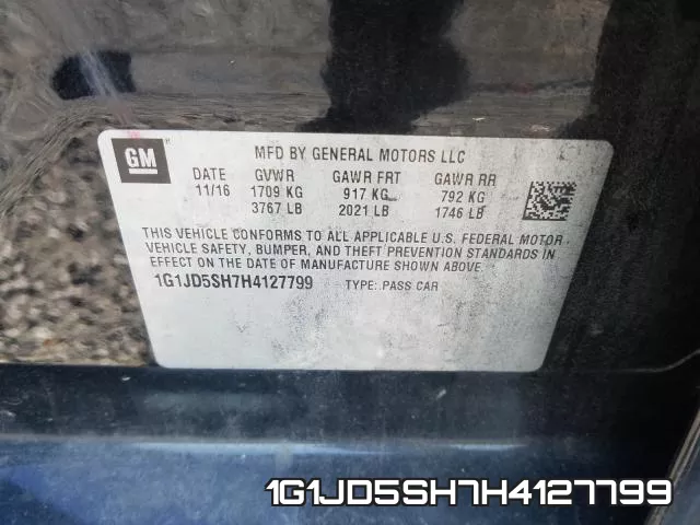 1G1JD5SH7H4127799 фото 2