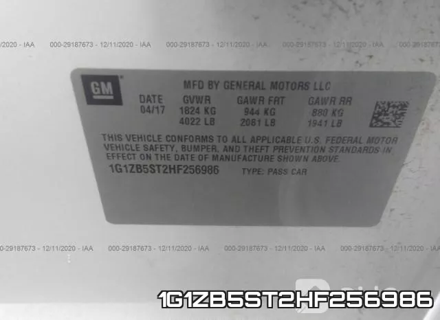 1G1ZB5ST2HF256986 фото 7