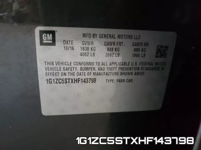 1G1ZC5STXHF143798 фото 2