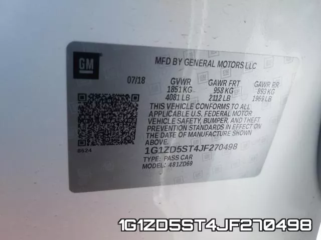 1G1ZD5ST4JF270498 фото 2