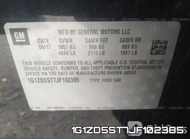 1G1ZD5ST7JF102385 фото 10