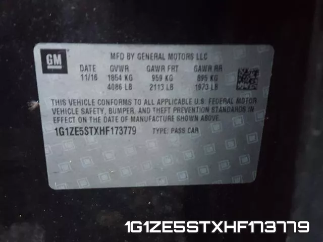 1G1ZE5STXHF173779 фото 2