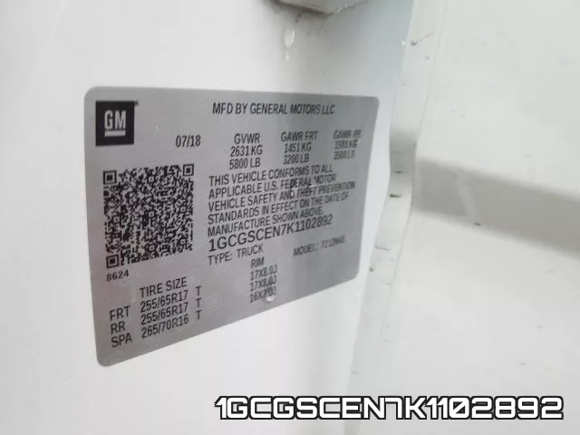 1GCGSCEN7K1102892 фото 2