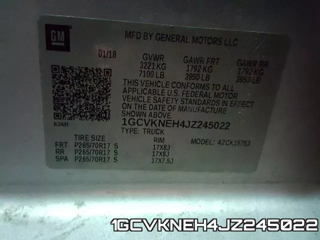 1GCVKNEH4JZ245022 фото 2