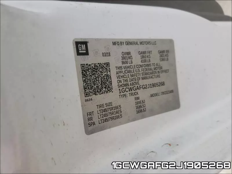1GCWGAFG2J1905268 фото 2
