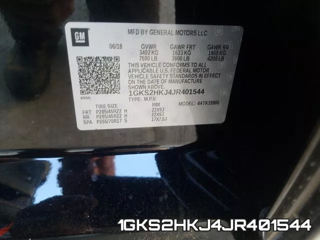 1GKS2HKJ4JR401544 фото 2