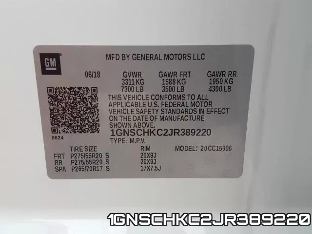 1GNSCHKC2JR389220 фото 2