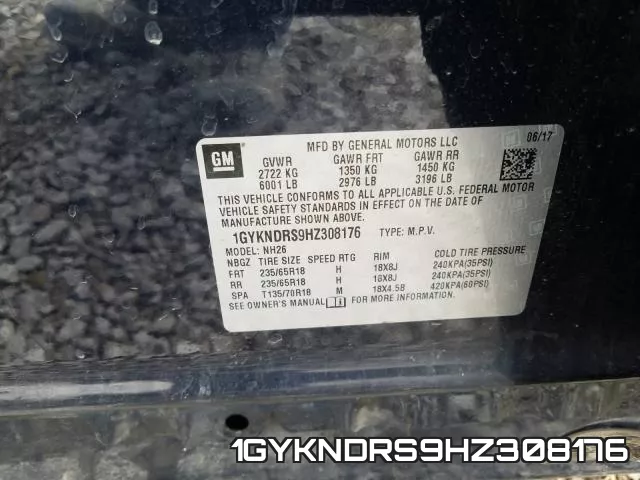 1GYKNDRS9HZ308176 фото 2