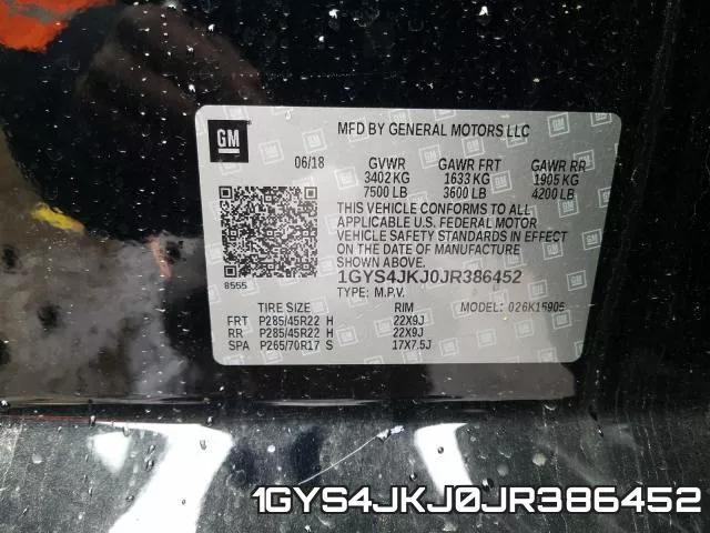 1GYS4JKJ0JR386452 фото 2