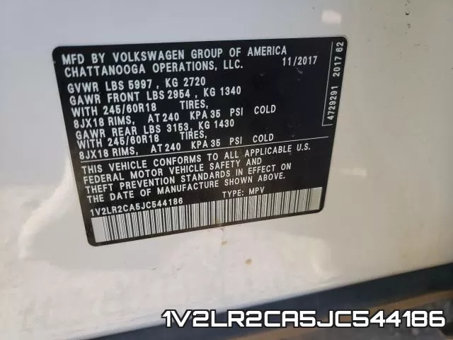 1V2LR2CA5JC544186 фото 2