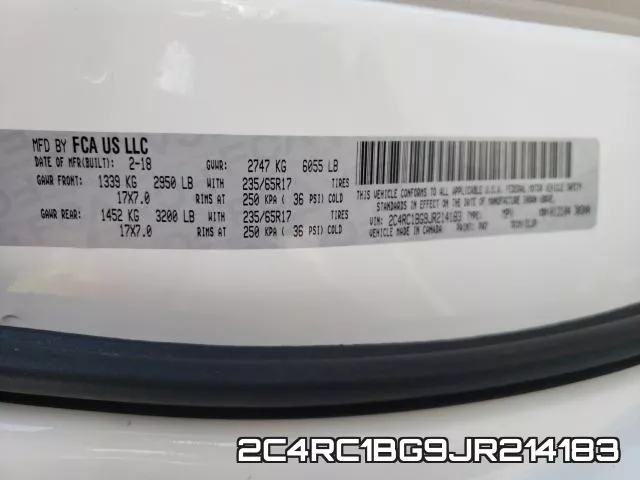 2C4RC1BG9JR214183 фото 2