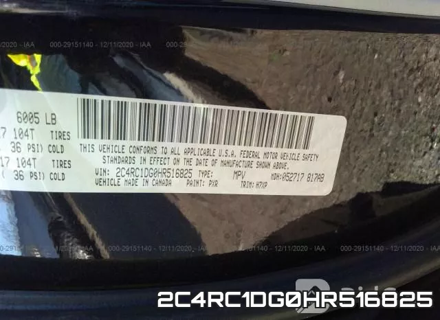 2C4RC1DG0HR516825 фото 9