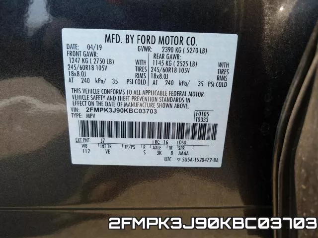 2FMPK3J90KBC03703 фото 2