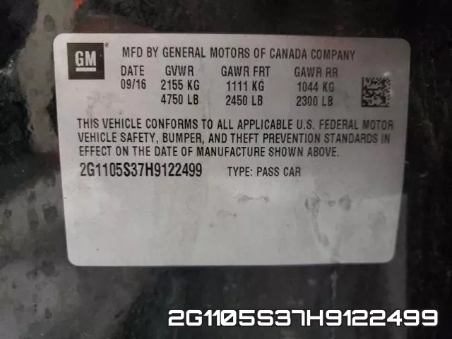 2G1105S37H9122499 фото 2