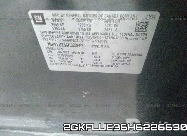 2GKFLUE36H6226630 фото 10