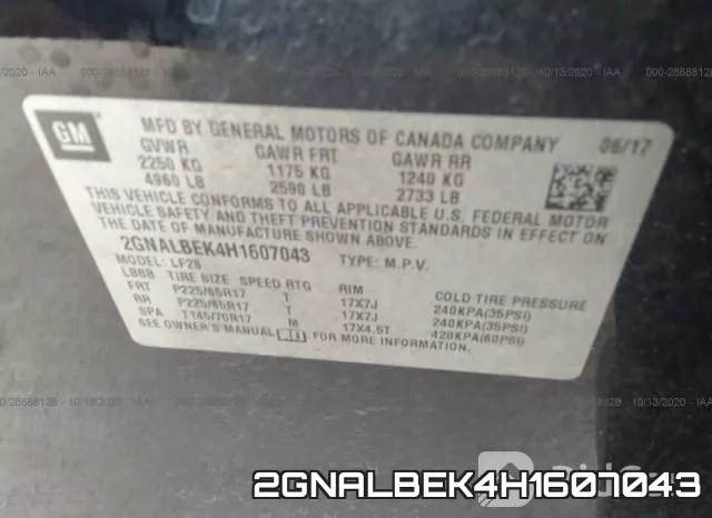 2GNALBEK4H1607043 фото 10