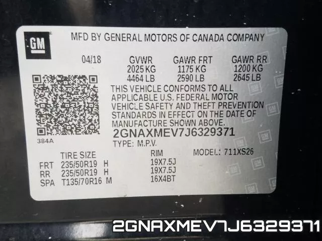 2GNAXMEV7J6329371 фото 2