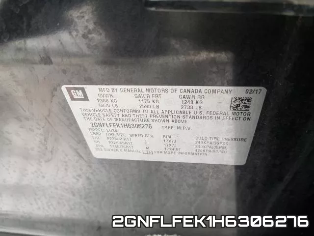 2GNFLFEK1H6306276 фото 2
