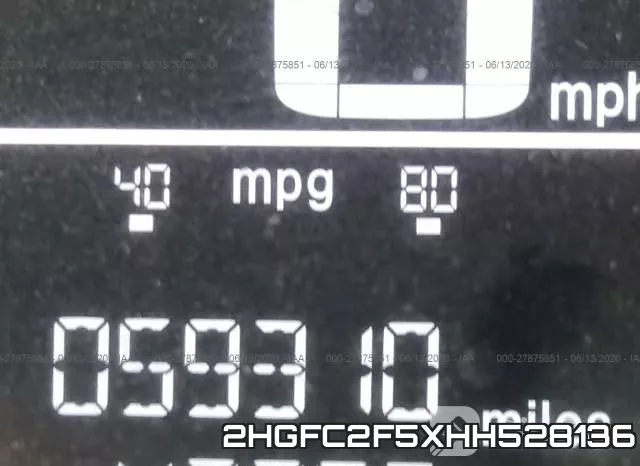 2HGFC2F5XHH528136 фото 7