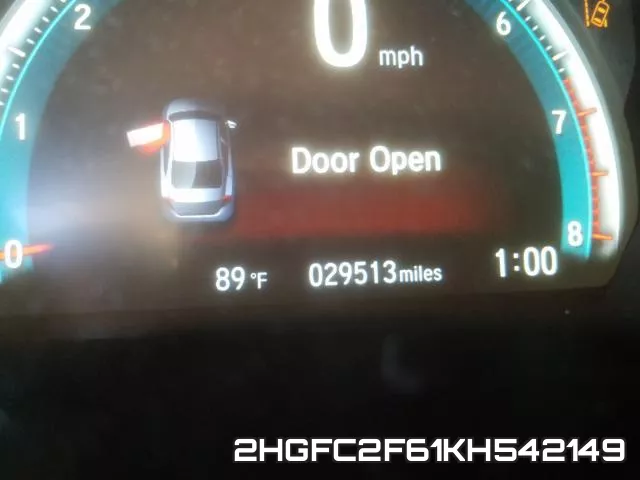 2HGFC2F61KH542149 фото 9