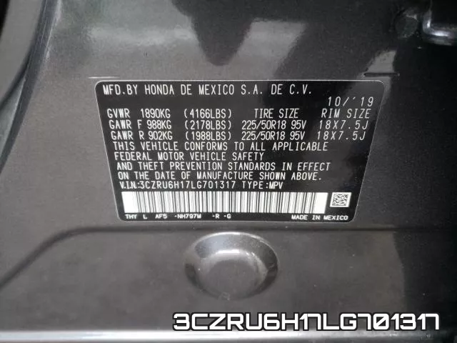 3CZRU6H17LG701317 фото 2